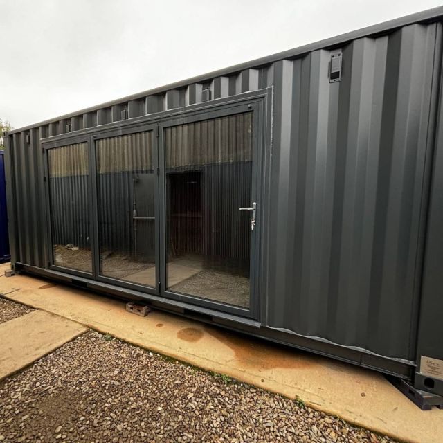 20ft Shipping Container Gym with Aluminium Doors