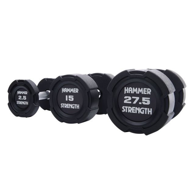 hammer strength dumbbells rubber