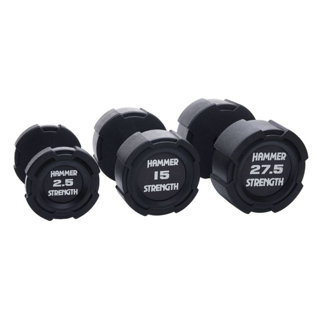 hammer strength rubber dumbbell sets