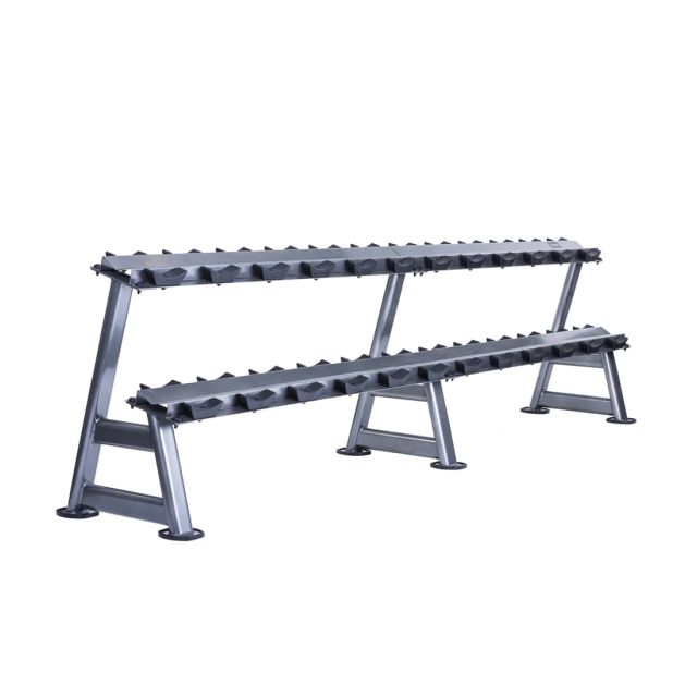 Jordan 12 Pair Dumbbell Rack with Saddles (2 Tier)