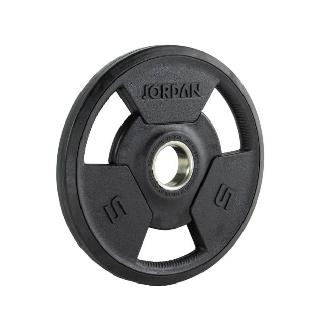 JORDAN Rubber Tri-Grip Olympic Weight Plates