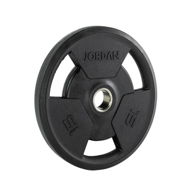 JORDAN Rubber Tri-Grip Olympic Weight Plates