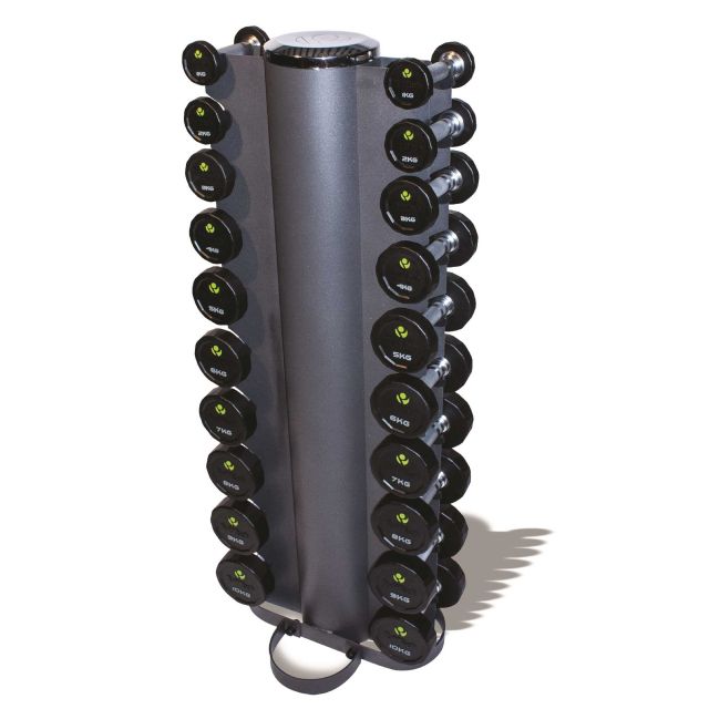 10 Pair Vertical Dumbbell Rack