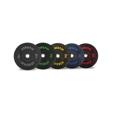 jordan hg coloured fleck rubber bumper plates