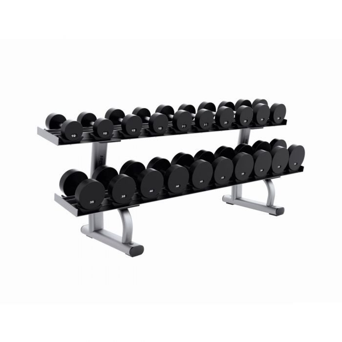 life fitness isgnature series two tier dumbbell rack