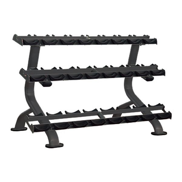 gym gear 3 tier dumbbell rack - 12 pairs