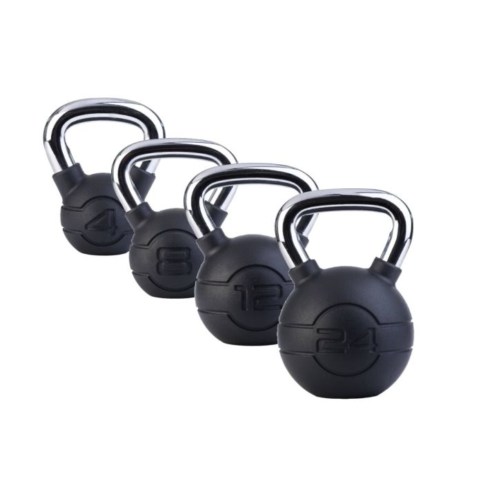 jordan fitness rubber chrome kettlebells