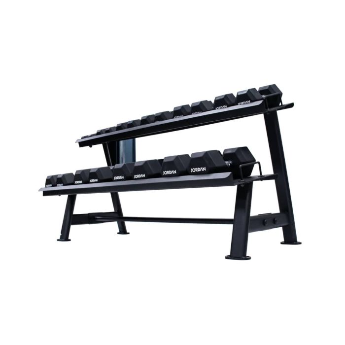 Jordan Hex Dumbbell Rack with Trays