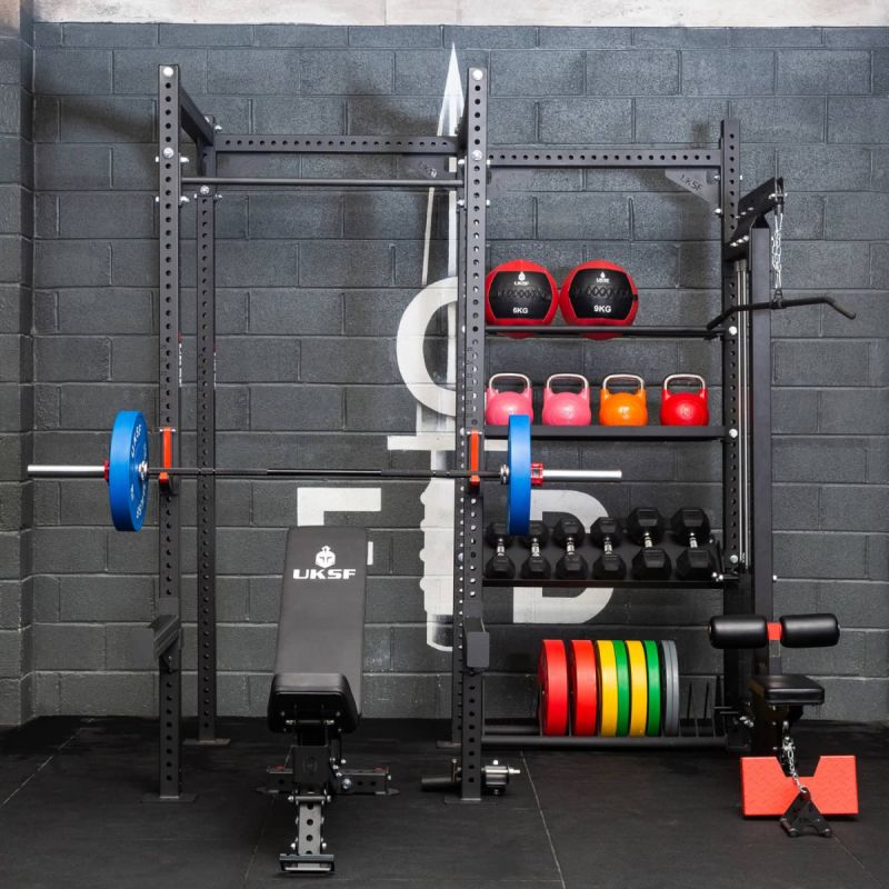 Home Gym Storage Rack - Heavy-duty 9 Hook Fitness Equipment Storage And  Organization Workout Gear Wall Mount Hanger, Home Gym Accessories For  Barbell