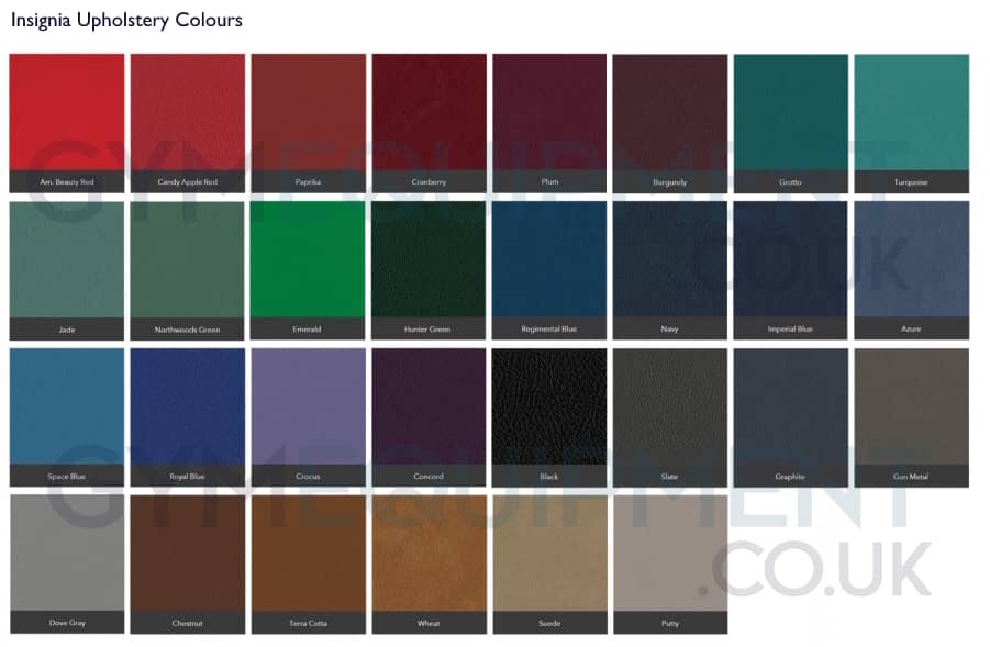 insignia upholstery colours