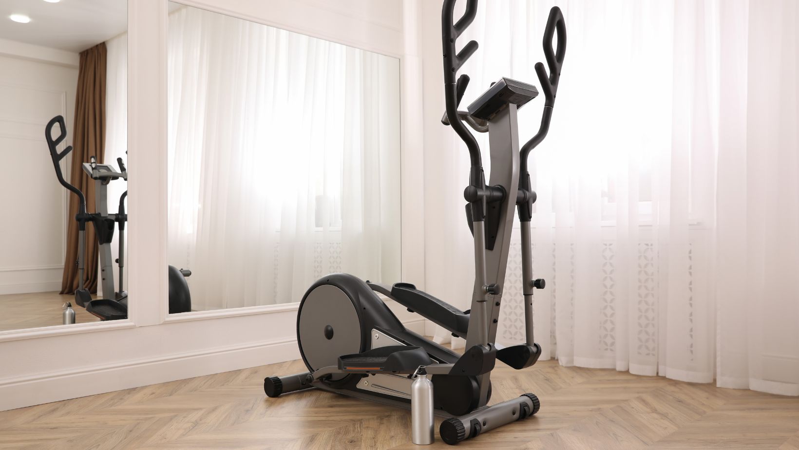 Cross trainer in home gym