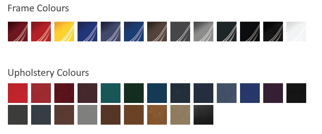 frame colours
